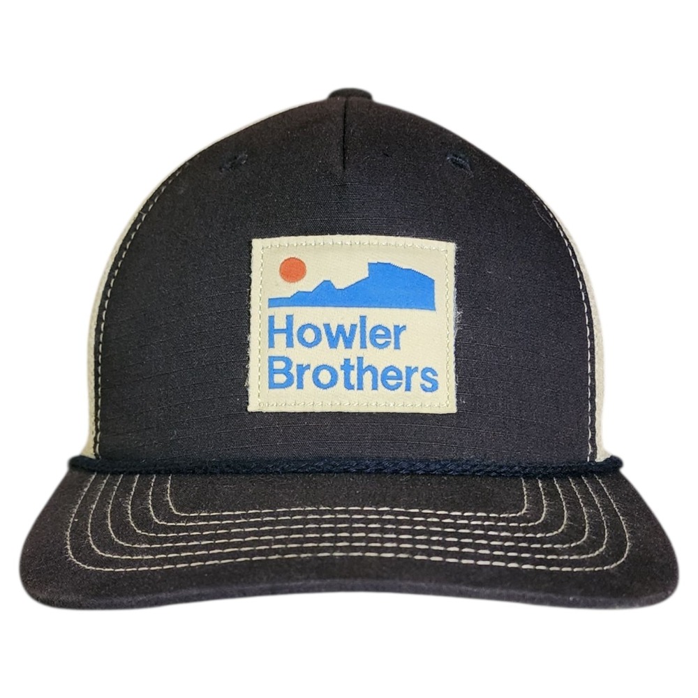 Howler Brothers Hat Mens Cap Rope Patch Trucker Snapback Blue Outdoor Gorpcore